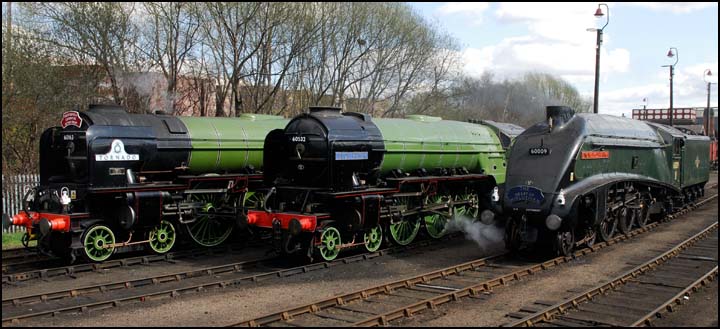 LNER class A1 A2 and A4 at Barrow Hill